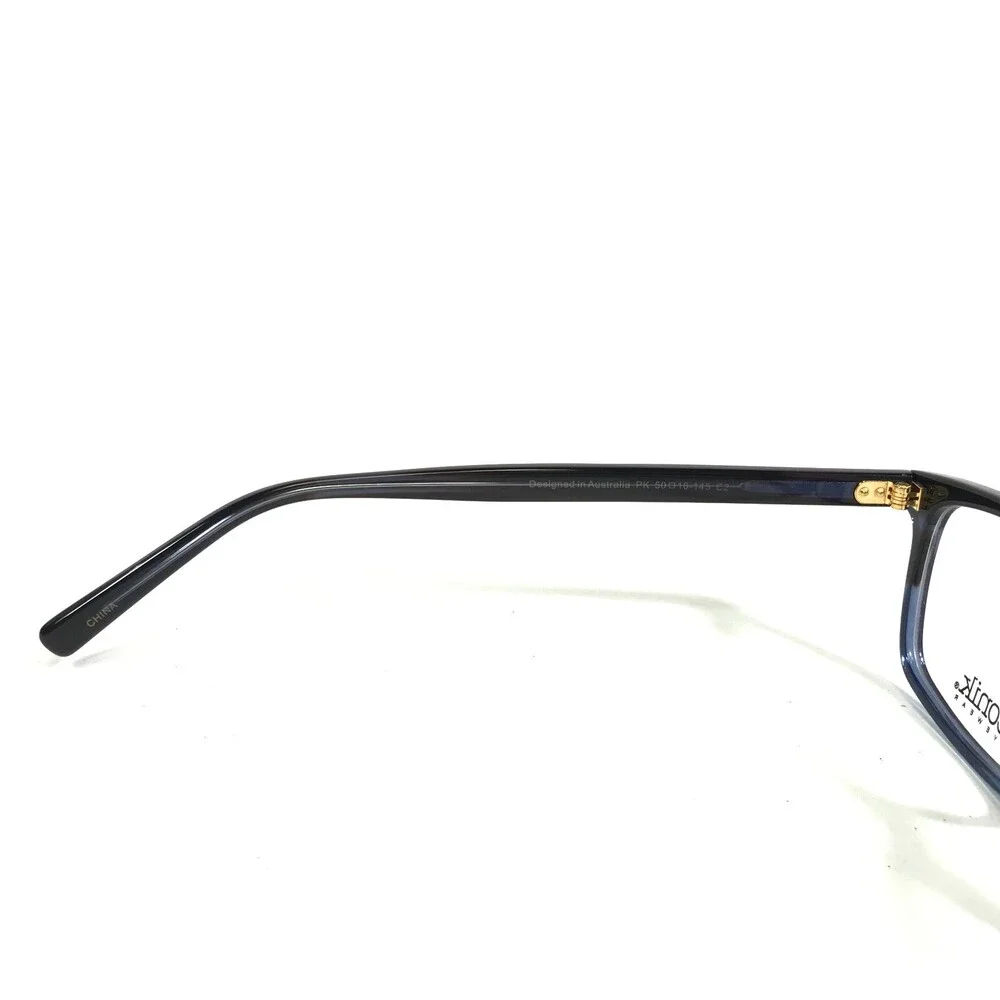 Iconik Eyeglasses Frames PK C2 Black Blue Tortoise Square Horn Rim 50-16-145